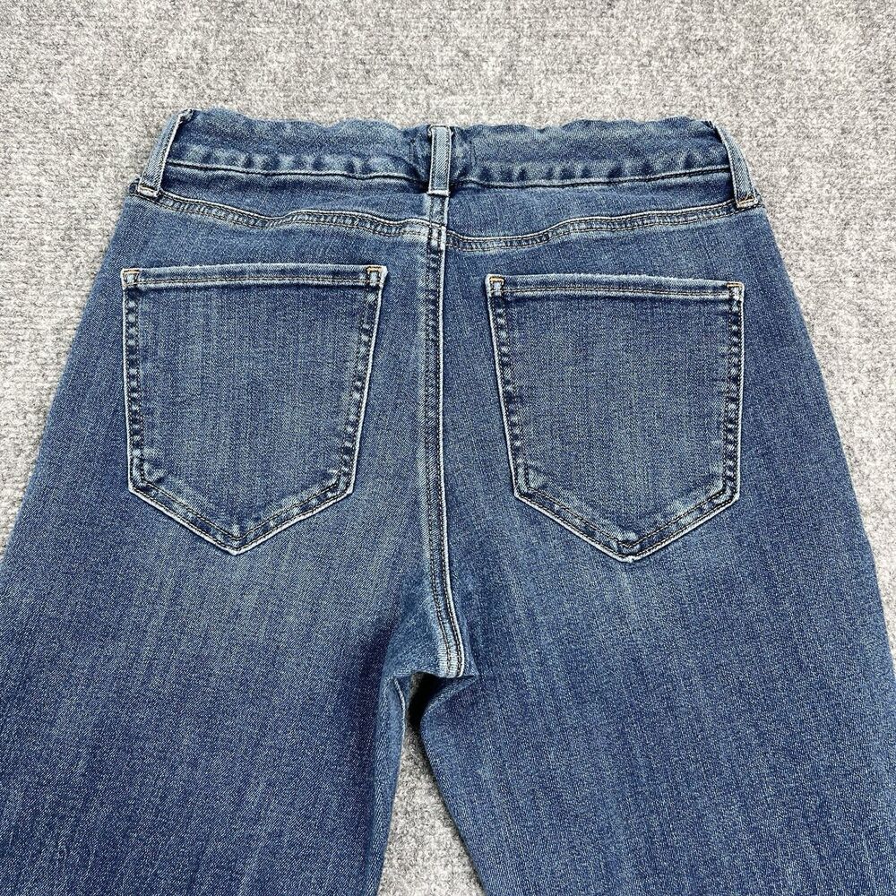 Express Jeans Womens Medium 27X32 Mid Rise 70s Flare Ultra Hyper Stretch - Picture 4 of 11